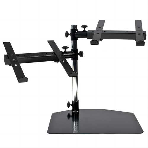 ApexTone Dual-Bar Adjustable Stand for Laptops, Mixers, and Multimedia Gear